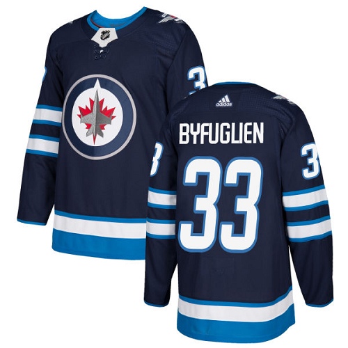 Adidas Winnipeg Jets #33 Dustin Byfuglien Navy Blue Home Authentic Stitched Youth NHL Jersey->youth nhl jersey->Youth Jersey